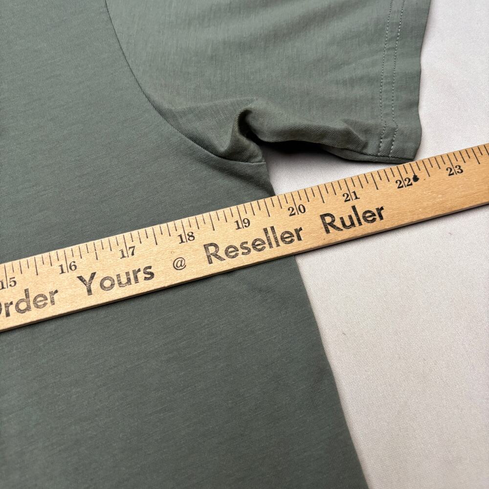 Sunspel Riviera Midweight Short Sleeve T Shirt Men's Medium Green - Picture 4 of 12